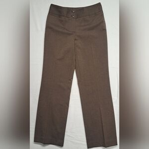 Apt 9 Brown Herringbone Trousers 8 Maxwell Pockets On Front & Back
